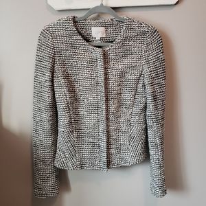 Loft peplum boucle blazer